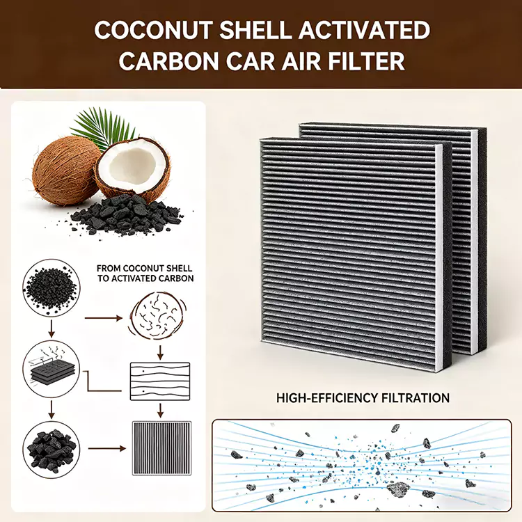 Bộ lọc không khí cabin ô tô Lớp carbon