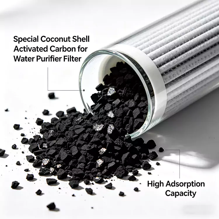 Carbon vỏ dừa cho hộp lọc nước