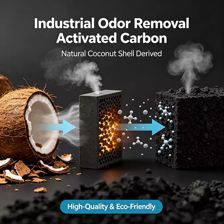 Carbon gáo dừa kiểm soát mùi công nghiệp